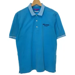 【中古】　BEAMS GOLF　ポロシャツ　半袖　トップス　ワンポイント　ゴルフウェア　オーバーサイズ　日本製　古着　/1580のサムネイル