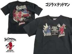 テッドマン／TEDMAN／Mサイズ／半袖Ｔシャツ／TDGZ-100／ブラック／送料無料／新品／エフ商会／ゴジラのサムネイル