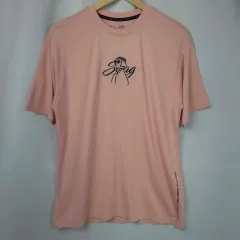 レディース Lサイズ SKECHERS スケッチャーズ レーヨン 夏 半袖 Tシャツ ピンクのサムネイル