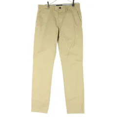 美品 TOMMY HILFIGER トミーヒルフィガー ワンポイントロゴ コットンパンツ W30 ベージュ メンズ 古着のサムネイル