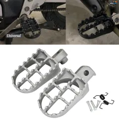 オートバイ用ダートバイク用フットペグレスト、ヤマハ PW50 PW80 TW200、ホンダ CRF50 CRF70 CRF80 CRF100F 用汎用アクセサリーのサムネイル