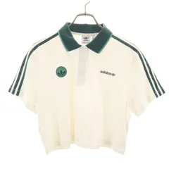 adidas Originals アディダスオリジナルス 半袖 ショート丈 ポロシャツ L ホワイト レディース 古着のサムネイル
