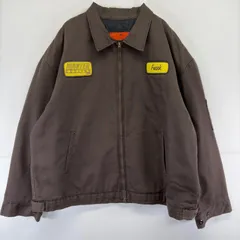 古着 レッドキャップ RED KAP USA製 ジャケット ワッペン 大きいサイズ フルジップ TALON ワーク 作業着 襟付き 2XL  ブラウン メンズのサムネイル