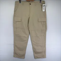 古着 デッドストック カーハート Carhartt パンツ ジッパーフライ ワンポイントロゴ リップストップ ジップ L  ベージュ系 メンズのサムネイル