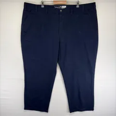 古着 デッドストック カーハート Carhartt ダック パンツ サイドポケット タグ付 ワンポイントロゴ w52 L30  ネイビー系 メンズのサムネイル