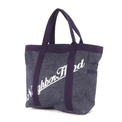 【新品】NEIGHBORHOOD ネイバーフッド バッグ インディゴ 25AW ブランドロゴ デニム トートバッグ DENIM TOTE BAG-S 252TQNH-CG02 ブランド カバン【メンズ】のサムネイル
