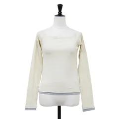 【美品】JANE SMITH ジェーンスミス ベージュ グレー サイズ:38(M) コットン オフショルダー レイヤード プルオーバー COTTON OFF SHOULDER LAYERED PULLOVER 日本製 トップス【レディース】【中古】のサムネイル