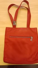美品】ローレン ラルフローレン ショルダーバッグ 本革 レザー レッド 