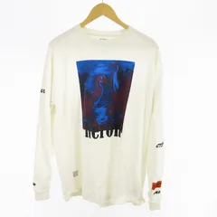 ヘロンプレストン HERON PRESTON S ロンTシャツ 長袖 T-SHIRT  REDBLUE プリント ロゴ  ホワイト 白 HMAB002S19600038のサムネイル