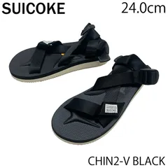 【USED／24.0cm】SUICOKE CHIN2-V スポーツサンダル ブラック／ホワイトのサムネイル