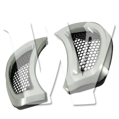 ハーレー ダビッドソン ツーリング ロードグライド 2015年式-以降モデル FLTRU FLTRK FLTRX FLTRXS グレー 灰色 LED インジケーターライト ヘッドライト装飾ランプ 通気口アクセント ウインカー ランニングライト ターンシグナルラのサムネイル