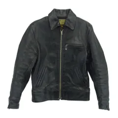 The REAL McCOY'S ザリアルマッコイズ 30s LEATHER SPORTS JACKET 茶芯 ホースハイド シングル ライダース ジャケット ダークブラウン系 38【中古】のサムネイル