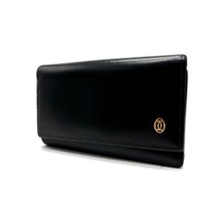 【美品】Cartier カルティエ マストライン パシャ 6連 キーケース レザー 革 ゴールド金具 ブラック 黒