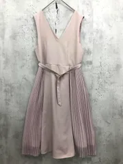 any SiS エニィスィス オンワード樫山 ベルト サイドプリーツ ノースリーブ ワンピース size1/ベージュ ■◆ レディースのサムネイル