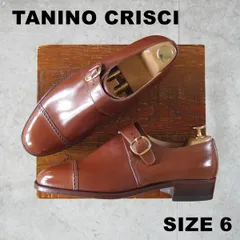 未使用★(伊)タニノクリスチー SIZE 6【デッドストック品★モンクストラップ/茶】カーフ/メンズ/TANINO CRISCI★p144のサムネイル
