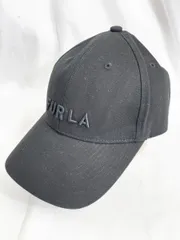 FURLA フルラ ロゴ 立体刺繍 6パネル キャップ 黒 ■■レディースのサムネイル