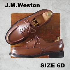 未使用★J.M.ウエストン 6D【現行定価￥220,000-★ロシアンカーフ仕様/ゴルフ/GOLF】641/Uチップ/タン/茶/Weston/ウェストン★p147のサムネイル