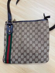 GUCCI グッチ GGキャンバス シェリーライン ショルダーバッグ チャーム