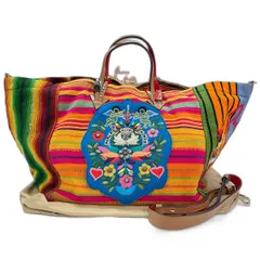 Christian Louboutin クリスチャンルブタン トートバッグ キャンバス メキシカバ 刺繍【中古】のサムネイル