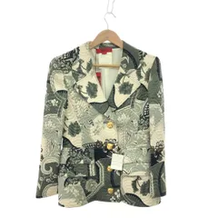 ValentinoGaravani ヴァレンティノガラバーニ ジャケット 8 ウール×シルク/タイガーフェイス釦 ヴィンテージ品   カーキ レディース / 240001205886のサムネイル