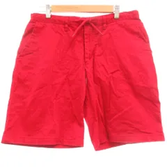 アーバンリサーチ サニーレーベル URBAN RESEARCH Sonny Label ショートパンツ L 赤 レッド 無地 ドローストリング ベルトループ ショート丈 /SC ■ECF003のサムネイル