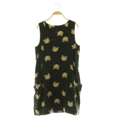 フランシュリッペ franche lippee いたずらねこ Vネックジャンパースカート ワンピース ミニ ノースリーブ M ブラック /MY ■OSのサムネイル
