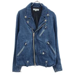 BEAUTY&YOUTH UNITED ARROWS ビューティアンドユース ユナイテッドアローズ デニムライダースジャケット 1225-199-7896 インディゴブルー M