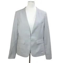 フレディ エミュ fredy emue ノーカラージャケット リネン混 38 M相当 グレー系 /Xのサムネイル