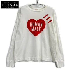 HUMAN MADE　ヒューマンメイド　ホワイト ハートロゴ コットン ディリーTシャツ　Lのサムネイル