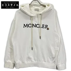 MONCLER　モンクレール　23年製 ホワイト ロゴ HOODIE SWEATER プルオーバーパーカー　Sのサムネイル