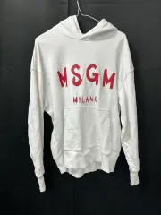 MSGM ミラノ ロゴ 白 百貨店購入 Tシャツ (汚れあり)のサムネイル