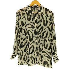 ザラ ZARA レオパード シアーブラウス レディース import：S - メルカリ