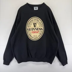古着 90's/90年代 リー Lee USA製 スウェット プルオーバー プリント クルーネック ギネス 大きいサイズ 2XL  ブラック メンズのサムネイル
