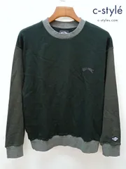P556 [未使用品] BILLABONG ビラボン トレーナー S ブラック 綿100% スウェットシャツ BB012-Z09 | ★のサムネイル