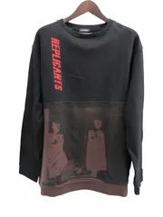 ラフシモンズ RAF SIMONS トレーナー ブラック レプリカンツ Replicants 綿 コットン L メンズのサムネイル