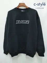 P503 [未使用品] XLARGE エクストララージ トレーナー L ブラック 綿100% スウェットシャツ 101224012011 | ★のサムネイル