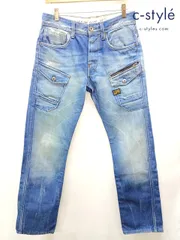 W062 [人気] G-STAR RAW ジースターロゥ デニムパンツ 30 インディゴ NAVY ATTACC STRAIGHT | ★のサムネイル