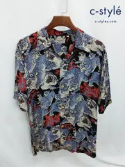 P304 [人気] SUN SURF サンサーフ アロハシャツ M マルチカラー KALAKAUA 復刻 THE HUNDRED TIGERS 百虎 SS34663 | ★のサムネイル