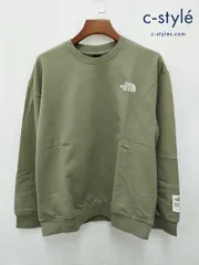 P337 [未使用品] THE NORTH FACE ノースフェイス トレーナー XL グリーン系 ESSENTIAL SWEATSHIRTS NM5MN55B | ★のサムネイル