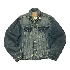 エズラ ピーチ バイ Abercrombie ヴィンテージ ディストレスド デニム ジャケットのサムネイル