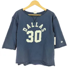 チャンピオン Champion 復刻 ランタグ 七分袖 カレッジプリントスウェット メンズ import：M のサムネイル