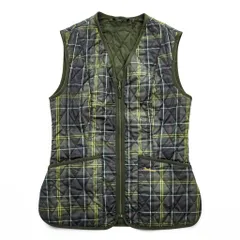 Barbour  キルティング ライナー ベスト M カーキ タータンチェック Barbour Tartan Betty LQU0327 TN11のサムネイル