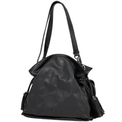 ロエベ LOEWE ショルダーバッグ アナグラム フラメンコ レザー ブラック レディース 【中古】のサムネイル