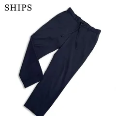 SHIPS シップス 通年★ ストレッチ コンフォート スリム トラウザー イージー パンツ Sz.L メンズのサムネイル
