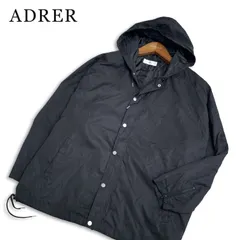 ADRER アドラー 通年★ ビッグシルエット ジップ ジャケット マウンテン パーカー 日本製 Sz.M メンズ 黒のサムネイル