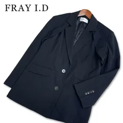 FRAY I.D フレイアイディー 通年★ カットアウト テーラード ジャケット Sz.1 レディース 黒のサムネイル