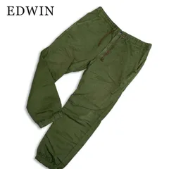 EDWIN エドウィン 春夏★ 【KS0017】 リネン アンクル丈 イージー ジョガー パンツ Sz.L メンズのサムネイル