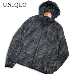 UNIQLO ユニクロ 通年★ ナイロン メッシュ 総柄 ポケッタブル パーカー Sz.L レディースのサムネイル