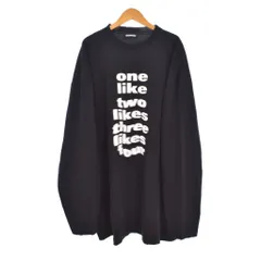 バレンシアガ BALENCIAGA 20AW Blurry L/S Tee デストロイ加工 オーバーサイズ Tシャツ 長袖 ロンT プリント M 黒 ブラック 641667のサムネイル