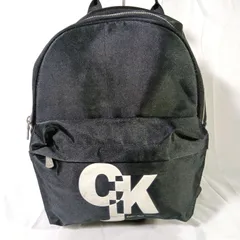 Calvin Klein Jeans カルバンクラインジーンズ リュック バックパック 黒 ブラック ビッグロゴ 90s y2k 2000archives ストリート アーカイブ オールドスクール ヴィンテージ 希少 内側綺麗 ベタつきなし 角スレなし 通学のサムネイル